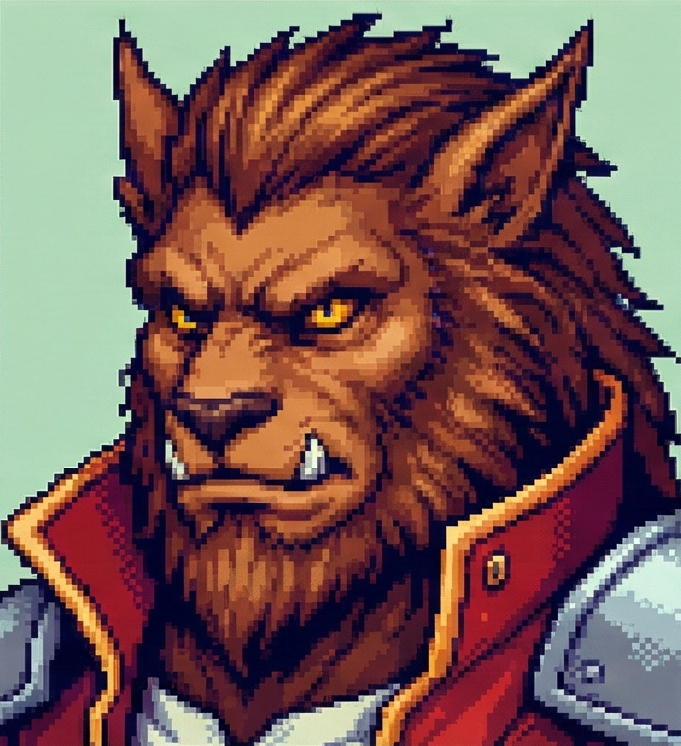 anime pixel avatar example - AI generated pixel art profile picture for Discord and gaming