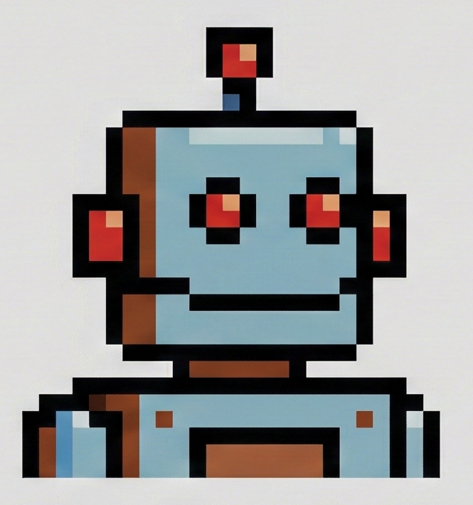 cyberpunk pixel avatar example - AI generated pixel art profile picture for Discord and gaming