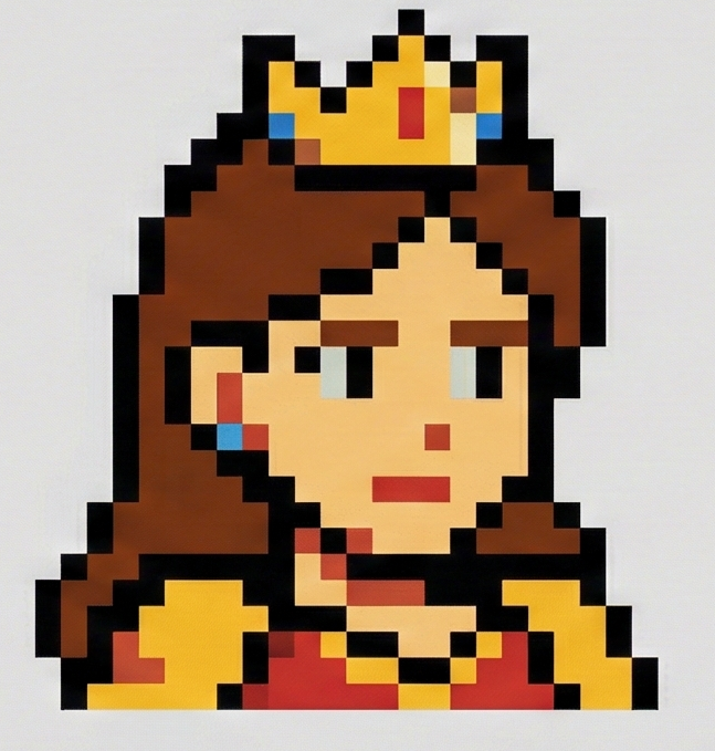gameboy pixel avatar example - AI generated pixel art profile picture for Discord and gaming