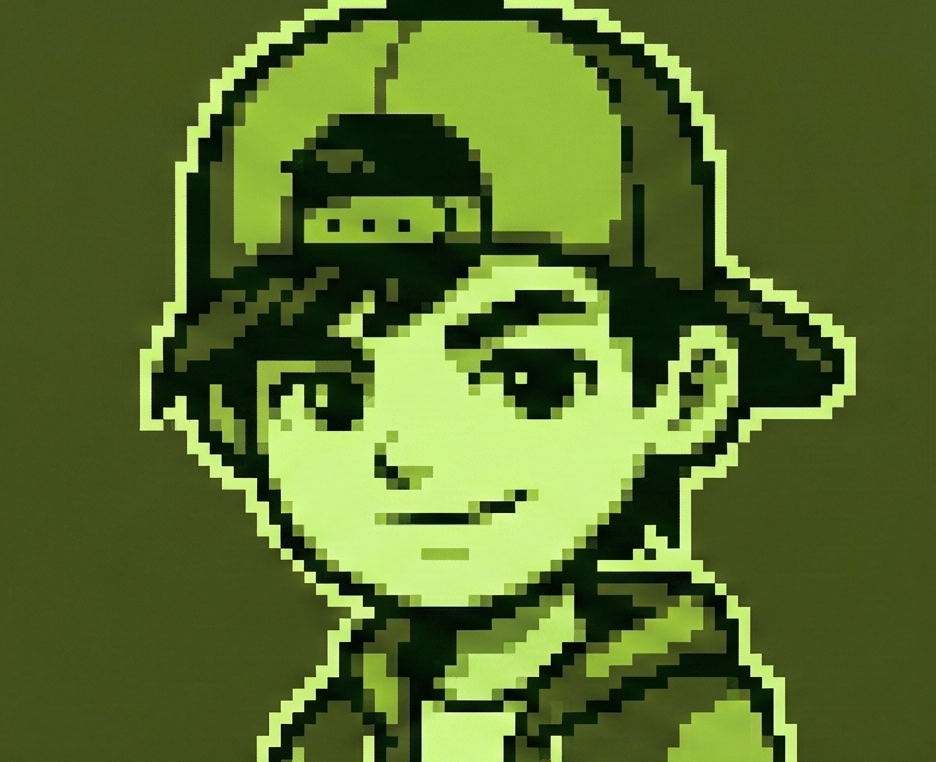 retro pixel avatar example - AI generated pixel art profile picture for Discord and gaming